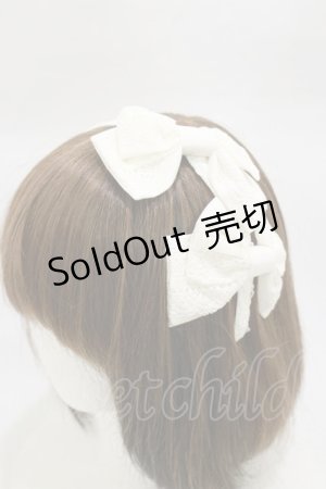 画像: BABY,THE STARS SHINE BRIGHT / ２つおリボンカチューシャ  オフ白 H-26-03-05-1014-BA-AC-NS-ZH