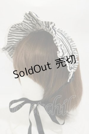 画像: Angelic Pretty / Tea Party Doll Setのボンネット  ブラック H-26-03-05-1021-AP-AC-NS-ZH