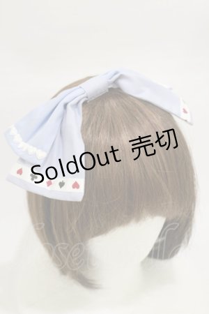 画像: MAM MAXICIMAM / トランププリントエプロンワンピースセットのカチューシャ  サックス H-26-03-05-1022-0-AC-NS-ZH