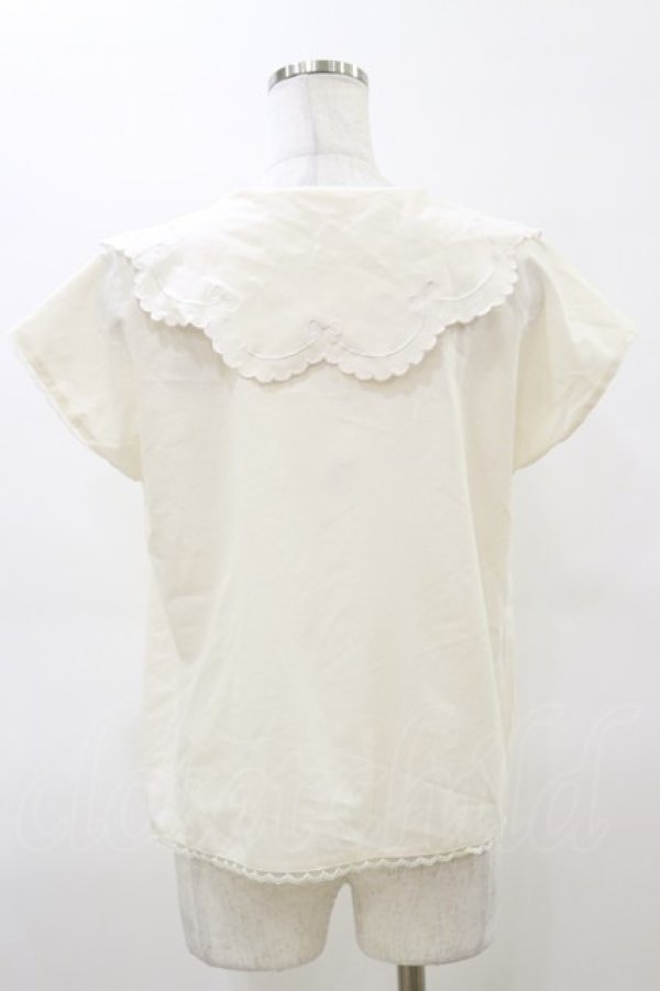 画像2: Fi.n.t / 襟刺繍ブラウス Free 生成り H-26-03-05-1026-CA-BL-NS-ZH (2)