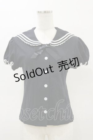 画像: metamorphose / セーラーカーディガン Free ブラック H-26-03-05-1027-ME-TO-NS-ZH