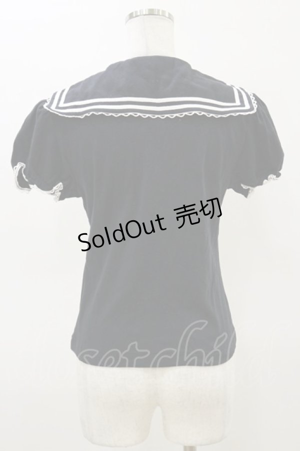 画像2: metamorphose / セーラーカーディガン Free ブラック H-26-03-05-1027-ME-TO-NS-ZH (2)