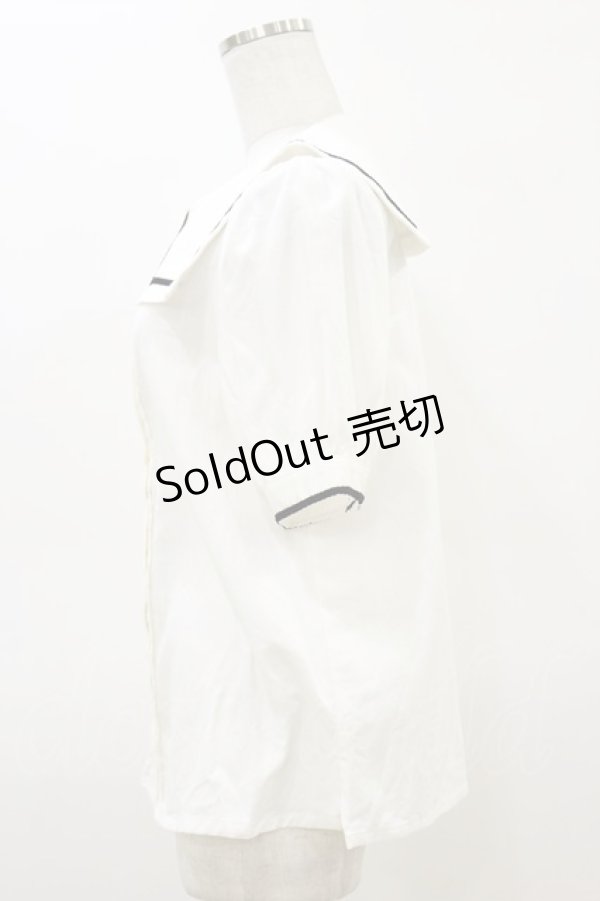 画像3: ALICE and the PIRATES / ローズギャロップセーラーブラウス Free 白 H-26-03-05-1028-PA-BL-NS-ZH (3)