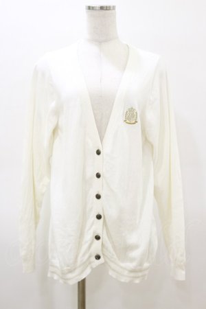 画像: ALICE and the PIRATES / エンブレム刺繍カーディガン Free 白 H-26-03-05-1030-PA-TO-NS-ZH