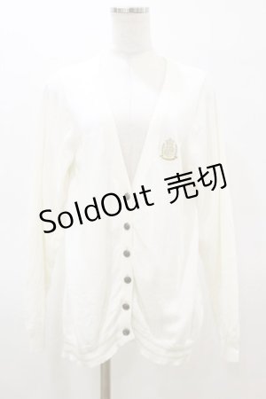 画像: ALICE and the PIRATES / エンブレム刺繍カーディガン Free 白 H-26-03-05-1030-PA-TO-NS-ZH