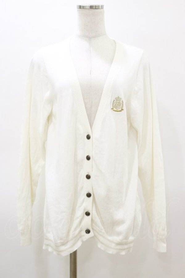 画像1: ALICE and the PIRATES / エンブレム刺繍カーディガン Free 白 H-26-03-05-1030-PA-TO-NS-ZH (1)