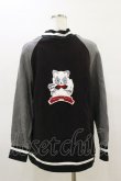 画像2: ALICE and the PIRATES / クリスのもこもこワッペンブルゾン Free ブラック H-26-03-05-1031-PA-JA-NS-ZH (2)