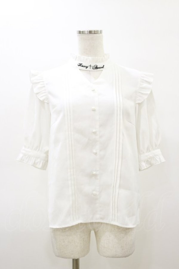 画像1: Amavel / Rosary Bloodブラウス Free オフ H-26-03-05-1034-CA-BL-NS-ZH (1)