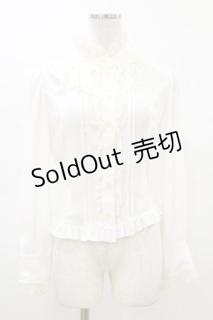 画像: Innocent World / チョコチェスブラウス S 白 H-26-03-05-1035-IW-BL-NS-ZH