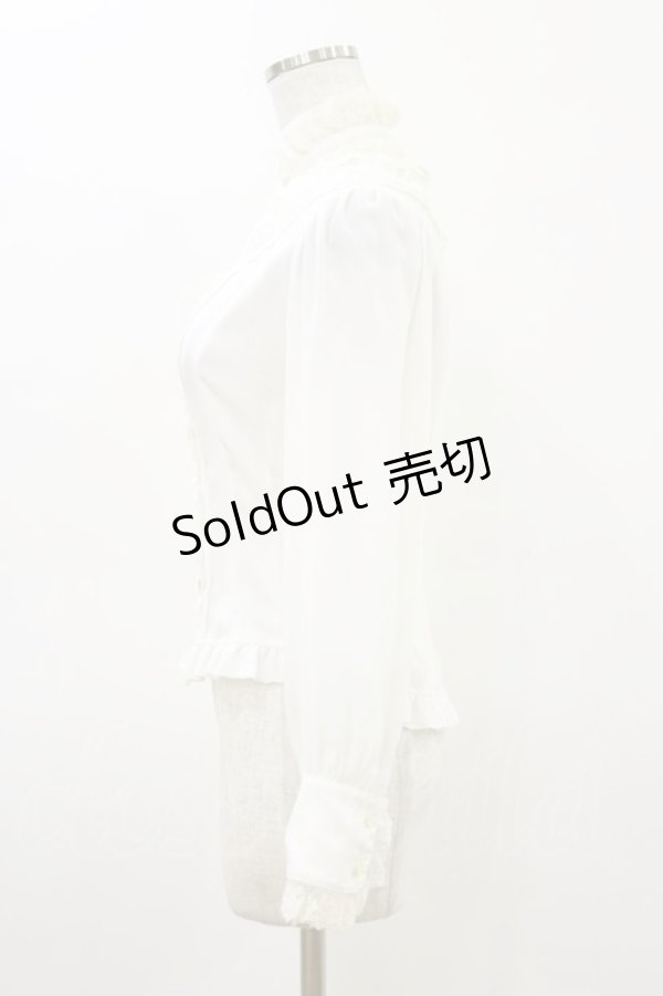 画像3: Innocent World / チョコチェスブラウス S 白 H-26-03-05-1035-IW-BL-NS-ZH (3)