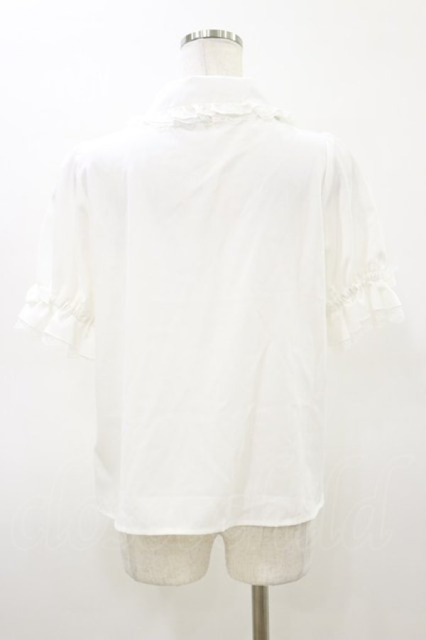 画像2: majoretty / リボンブラウス L 白 H-26-03-05-1036-GO-BL-NS-ZH (2)