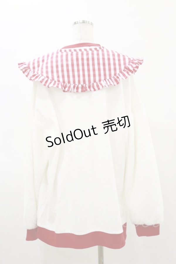 画像2: Jamie エーエヌケー / ハートもこもこPO Free オフ/レッド H-26-03-05-1039-LO-TO-NS-ZH (2)