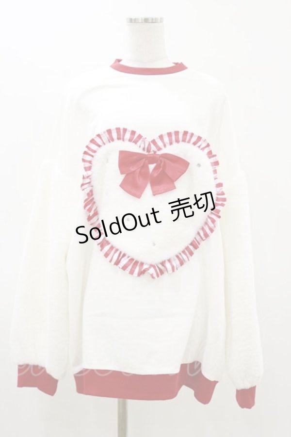 画像3: Jamie エーエヌケー / ハートもこもこPO Free オフ/レッド H-26-03-05-1039-LO-TO-NS-ZH (3)