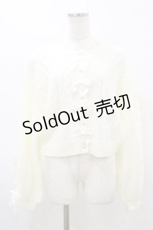 画像: Lily Merry / もえにゃ/ニットカーディガン L オフ H-26-03-05-1040-LO-TO-NS-ZH