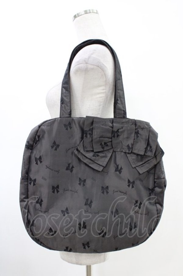 画像1: Jane Marple / Memory ribbon Jacquard bag  ブラウン H-26-03-05-014-JM-BG-KB-ZH (1)