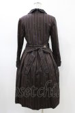 画像2: Jane Marple / Regimental stripeのコレットドレス  ブラウン H-26-03-05-017-JM-OP-KB-ZH (2)