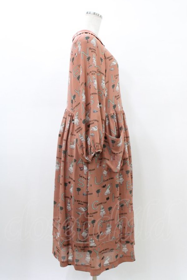 画像3: Jane Marple / The nursery Alice tablier dress  アプリコットブラウン H-26-03-05-018-JM-OP-KB-ZH (3)