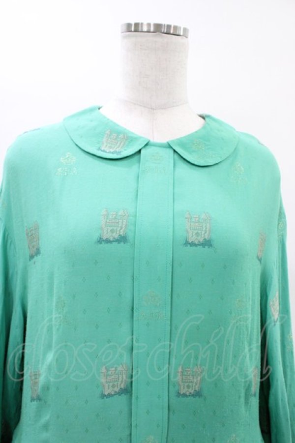 画像4: Jane Marple Dans Le Salon / EIIR jacquard dayドレス  エメラルドグリーン H-26-03-05-019-JM-OP-KB-ZH (4)