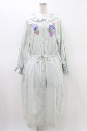 画像: Jane Marple Dans Le Salon / Jardin Des Fleurs Embroideryドレス  ミント H-26-03-05-020-JM-OP-KB-ZH