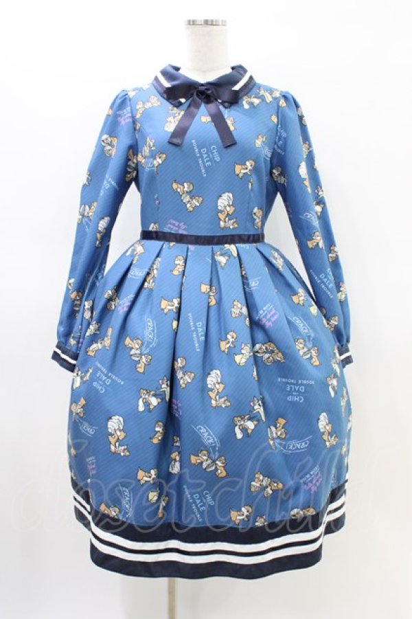 画像1: Emily Temple cute / チップとデールワンピース  ブルー H-26-03-05-024-ET-OP-KB-ZH (1)