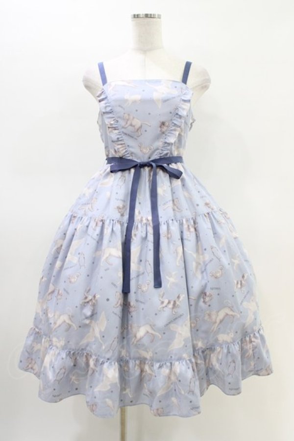 画像1: Emily Temple cute / Starry Skyキャミソールワンピース M サックス H-26-03-05-025-ET-OP-KB-ZH (1)