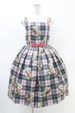 画像1: Emily Temple cute / Teddy Bear Tartanノースリーブワンピース - ピンク H-26-03-05-026-ET-OP-KB-ZH (1)