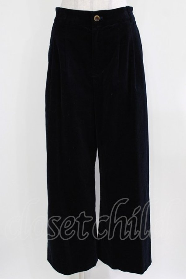 画像1: Jane Marple / Cotton velveteen baggy pants M ネイビー H-26-03-06-030-JM-PA-AK-ZH (1)