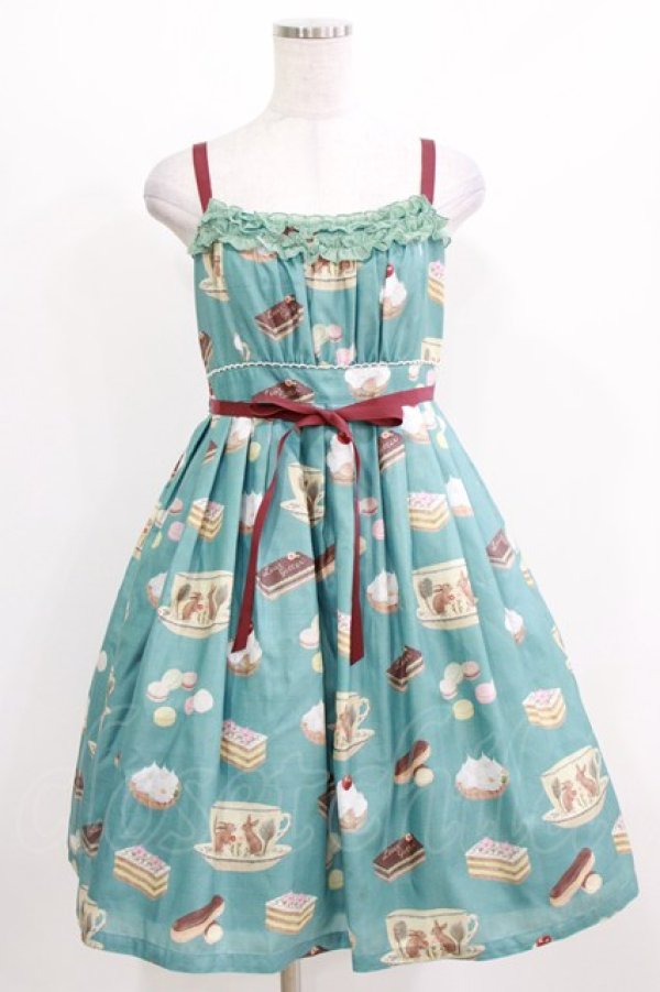 画像1: Leur Getter / Rabbit Tea Cupキャミワンピース M ターコイズ H-26-03-06-004-LU-OP-KB-ZH (1)