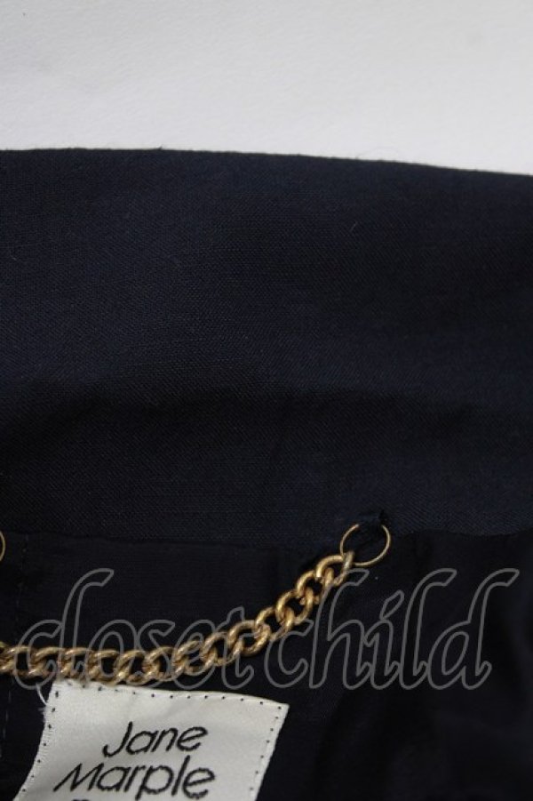 画像4: Jane Marple Dans Le Salon / Vintage linen blazer jacket M ネイビー H-26-03-06-031-JM-JA-AK-ZH (4)