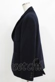 画像2: Jane Marple Dans Le Salon / Geelong lambs beaver blazer jacket M ネイビー H-26-03-06-032-JM-JA-AK-ZH (2)