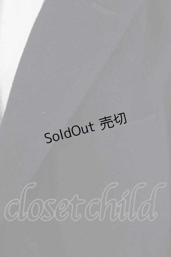 画像4: Jane Marple Dans Le Salon / Geelong lambs beaver blazer jacket M ネイビー H-26-03-06-032-JM-JA-AK-ZH (4)