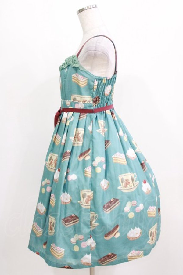 画像2: Leur Getter / Rabbit Tea Cupキャミワンピース M ターコイズ H-26-03-06-004-LU-OP-KB-ZH (2)