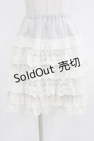 画像: Emily Temple cute / レースフリルスカート  オフ H-26-03-06-036-ET-SK-KB-ZH