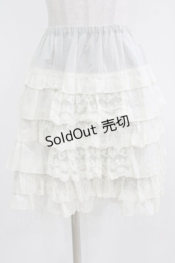 画像1: Emily Temple cute / レースフリルスカート  オフ H-26-03-06-036-ET-SK-KB-ZH (1)