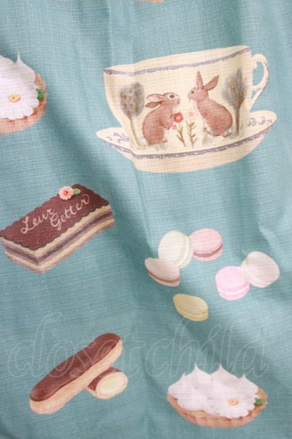 画像4: Leur Getter / Rabbit Tea Cupキャミワンピース M ターコイズ H-26-03-06-004-LU-OP-KB-ZH (4)