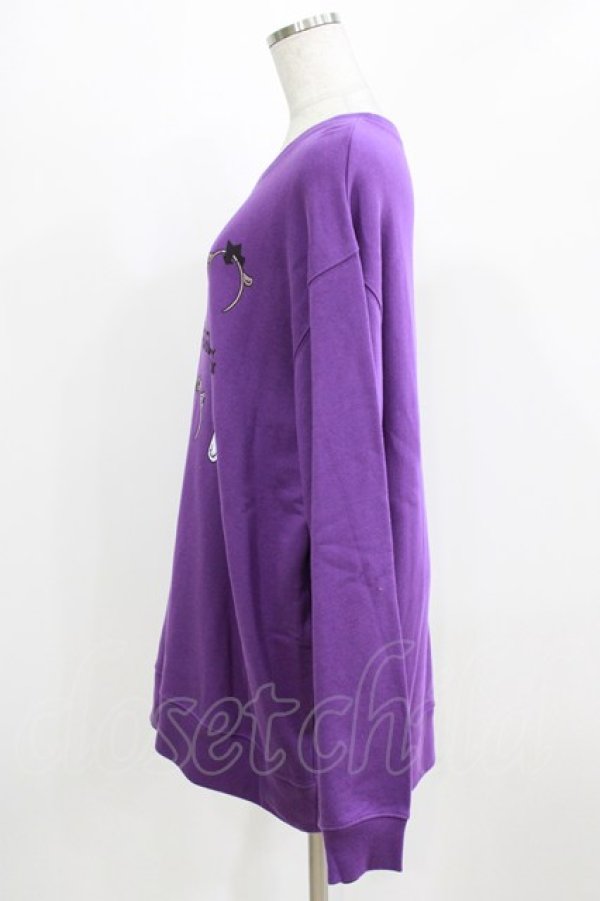 画像2: NieR Clothing / プリントSWEAT  2XL パープル H-26-03-06-043-PU-TO-KB-ZH (2)