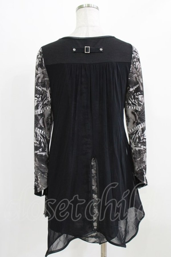 画像3: Ozz Croce / メッシュレイヤードチュニック  ブラック H-26-03-06-049-OO-TO-KB-ZH (3)