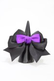 画像1: LOTUS ribbon / リボンリング  ブラック/パープル H-26-03-06-1004-EL-AC-NS-ZH (1)