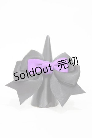画像: LOTUS ribbon / リボンリング  ブラック/パープル H-26-03-06-1004-EL-AC-NS-ZH