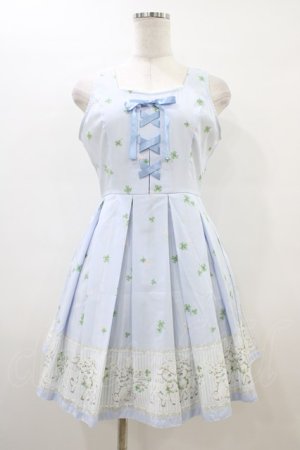 画像: Ank Rouge / クローバー×ヴィンテージアニマルワンピース M サックス H-26-03-06-1032-CA-OP-NS-ZH