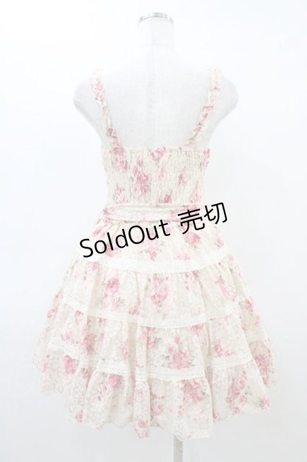 画像2: LIZ LISA / バッククロスレースワンピース Free アイボリー H-26-03-06-1035-LO-OP-NS-ZH (2)