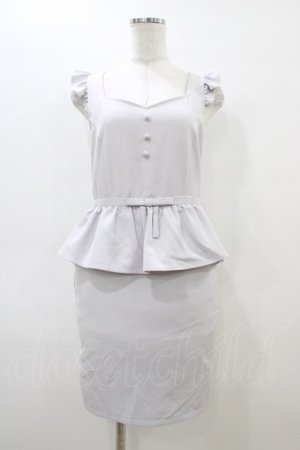 画像: Ank Rouge / ペプラムジャンパースカート M ブルー H-26-03-06-1036-CA-OP-NS-ZH