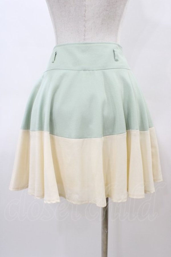 画像2: LODISPOTTO / 配色スカート M アイボリー/ミント H-26-03-06-1043-LO-SK-NS-ZH (2)