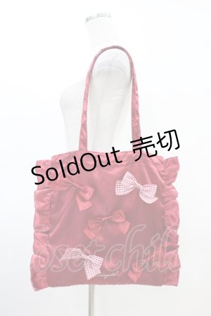 画像: LODISPOTTO / Favorite colorリボントートバッグ  レッド H-26-03-06-1006-LO-BG-NS-ZH