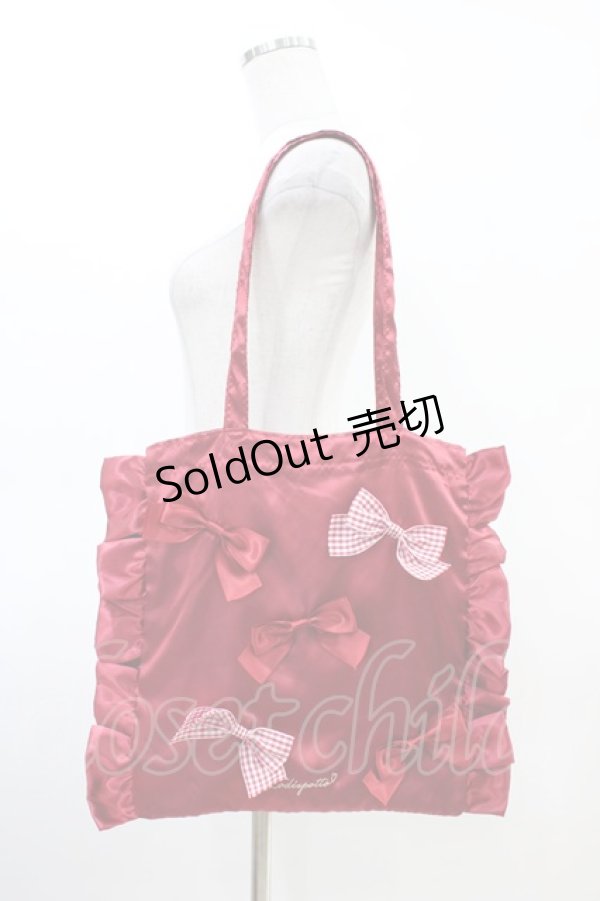 画像1: LODISPOTTO / Favorite colorリボントートバッグ  レッド H-26-03-06-1006-LO-BG-NS-ZH (1)