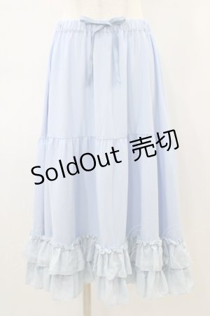 画像: axes femme kawaii / ミディフリルペチスカート M サックス H-26-03-06-1045-AX-SK-NS-ZH