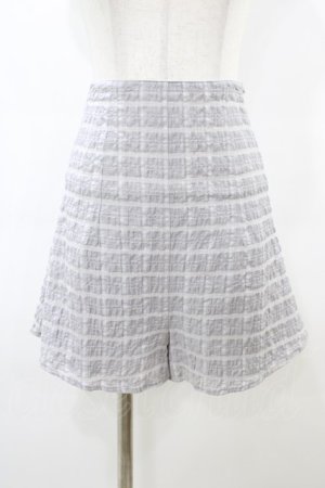 画像: Melt the lady / チェックショートパンツ S グレー H-26-03-06-1046-PU-PA-NS-ZH