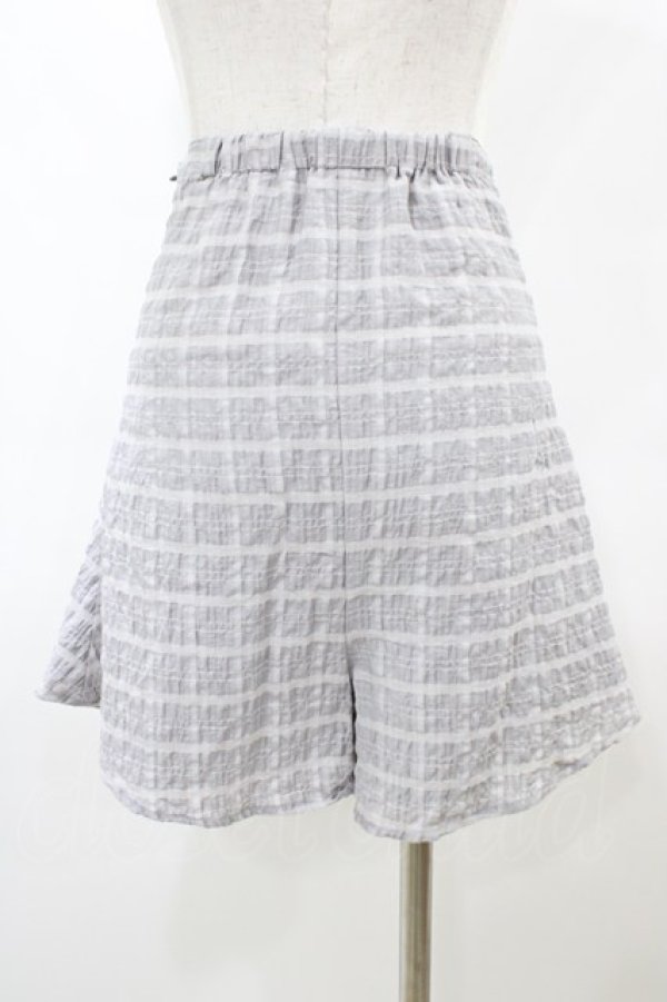 画像2: Melt the lady / チェックショートパンツ S グレー H-26-03-06-1046-PU-PA-NS-ZH (2)