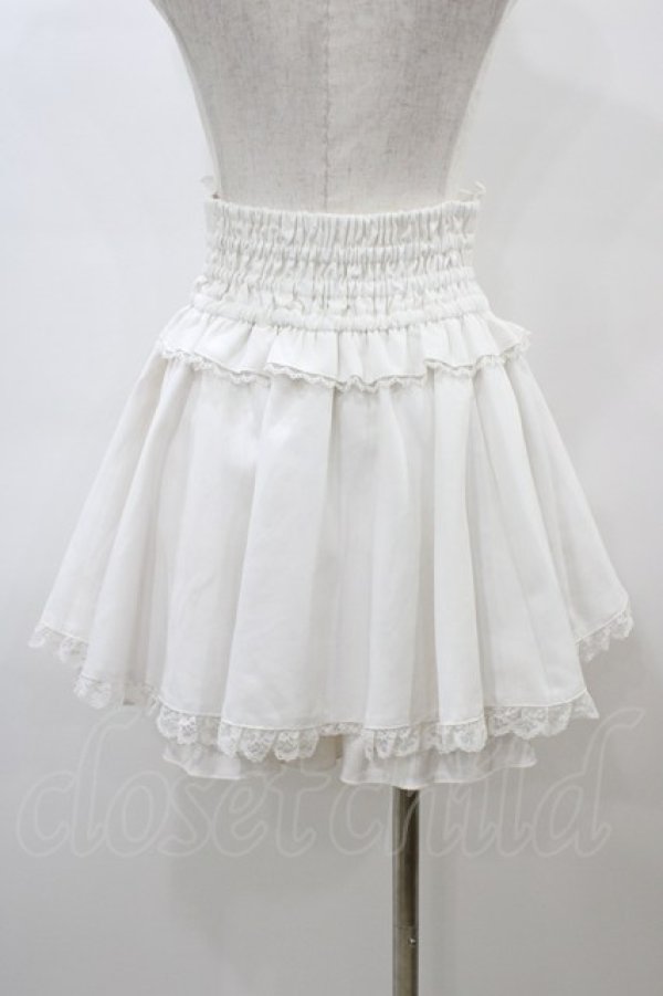 画像2: NOEMIE / フロントダブルスピンドルスカパン S 白 H-26-03-06-1047-LO-SK-NS-ZH (2)
