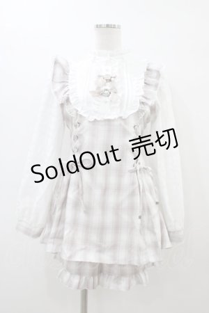 画像: NOEMIE / さきまるちゃんコラボ/ハートチョーカーシアーチェックWスピンドルセットアップ Free ピンク H-26-03-06-1048-LO-OP-NS-ZH